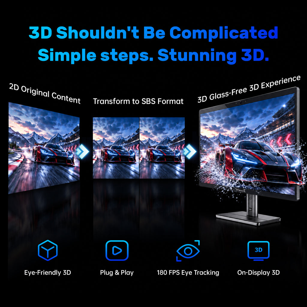 Pre-Order | ViewX Immer 27" 4K Glasses-Free AI 3D Display