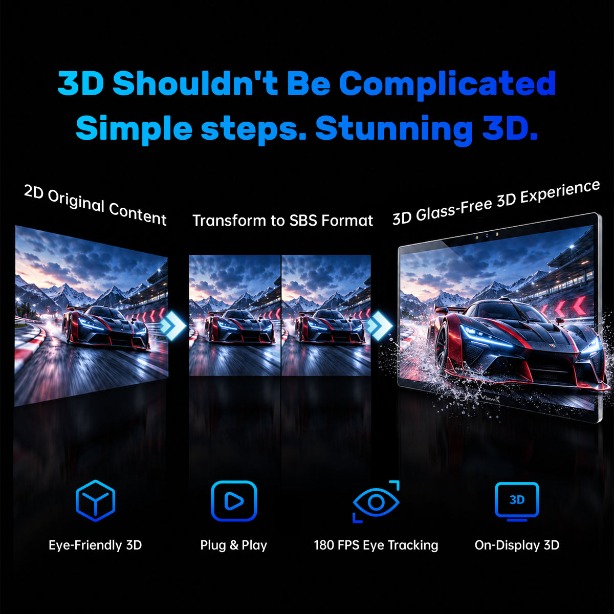 ViewX Liber 15.6 Inch Spatial 3D AI Display
